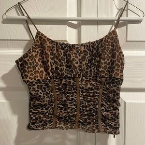 Size 4 princess polly cheetah print tank top.
